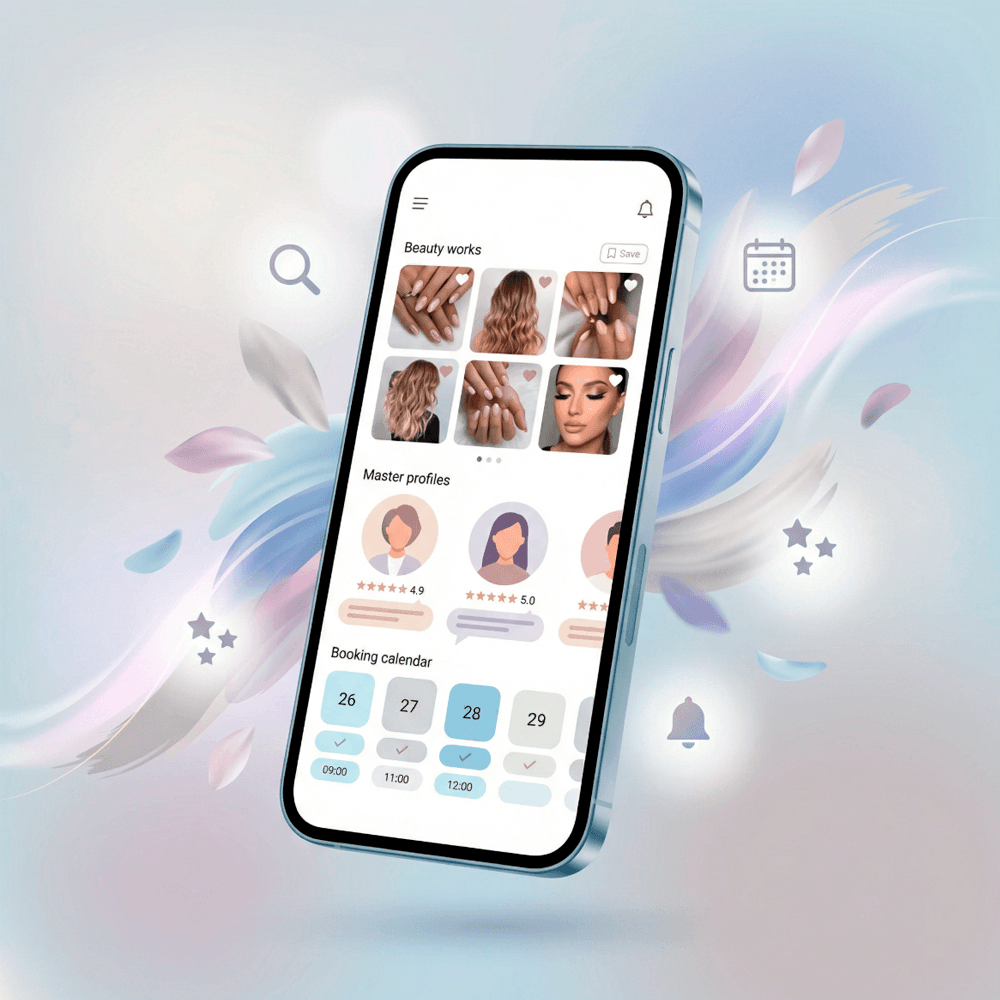 BeUp приложение - главный экран